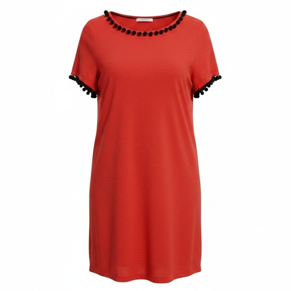 Boden Fiesta Bridget‎ Women's size 16R Dress with Pom-poms Casual Party Event
